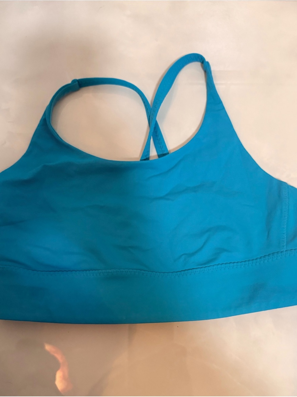 Lululemon Turquoise Blue Strappy Sports Bra Yoga Top